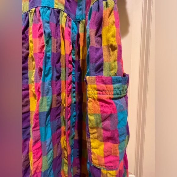 Long Seersucker Lounger Dress - Picture 4 of 4